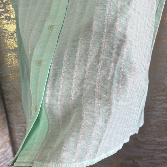 Koton Striped Sleeveless Button-Up Shirt Size EU 42 - Picture 7 of 13